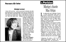 Extrait de Presse, Théâtre 14 "Mac Orlan et ses Amis"