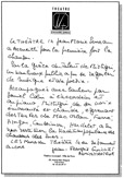 Lettre du Théâtre 14